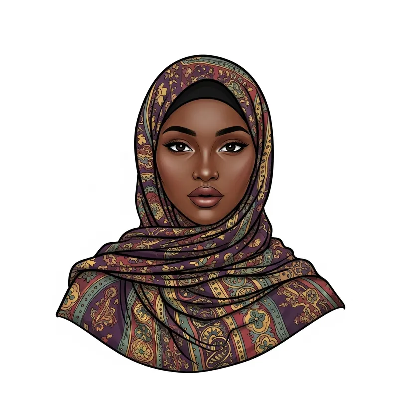 African Woman in Hijab | Dignified Beauty & Grace