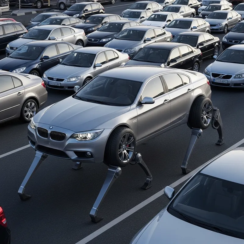 Innovative Car with Leg Feature for Traffic Jams