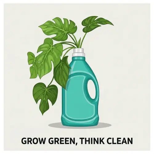 Grow Green, Think Clean - Sustainable Lifestyle Poster