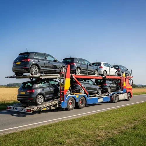 Automobile Transporter on Open Road | Car Delivery Services