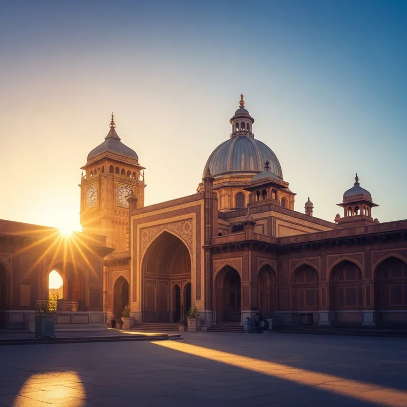 Iconic Landmark Bathed in Afternoon Sun | Vibrant & Grand