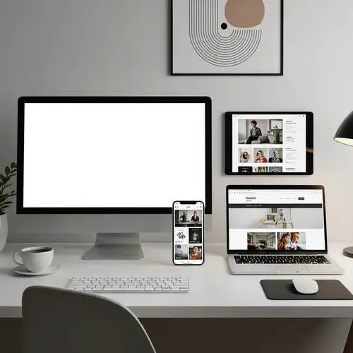 Modern Mockup Images for Desktop, Laptop, Smartphone & Tablet