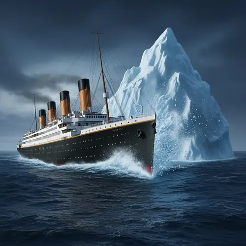 Titanic Hitting Iceberg: A Historic Clash