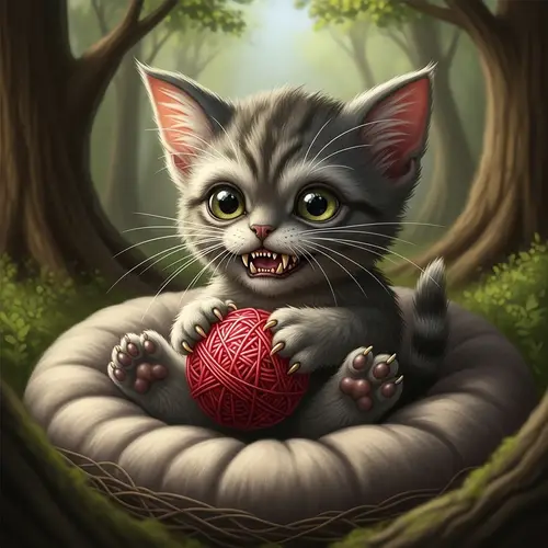 Adorable Baby Hybrid Creature - Mythological Fantasy Context