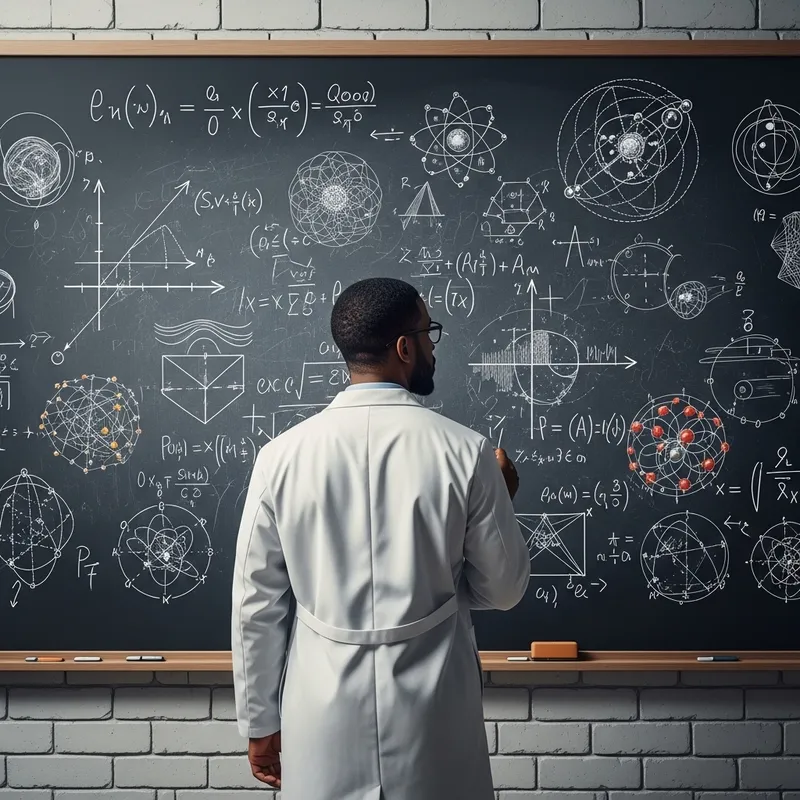 African American Man in Deep Quantum Physics Study