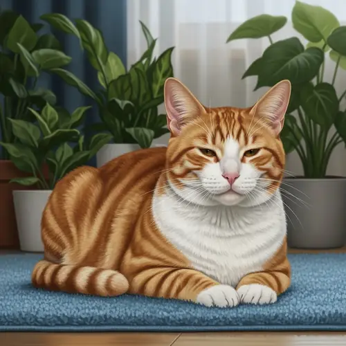 Realistic Depiction of a Domestic Shorthair Cat