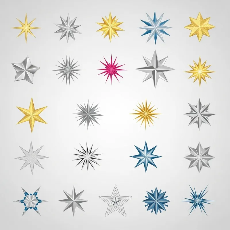 Stunning Star Icons for a Modern & Vibrant Look