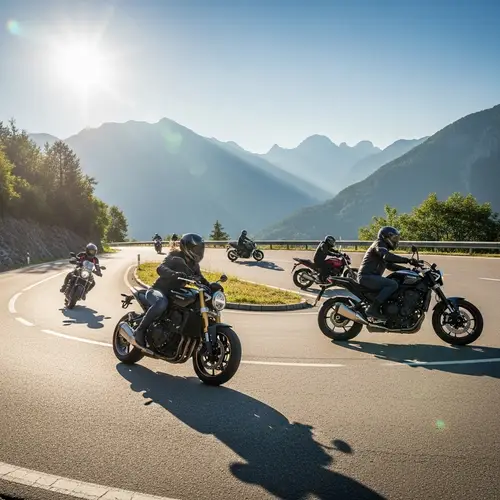 European Mountain Road Motorcycle Adventure