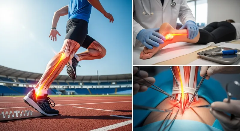 Photorealistic Achilles Tendon Medical Illustration Series