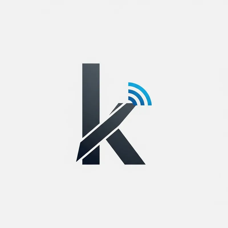 Smart and Modern Letter K Logo Design with Minimalistic Elements