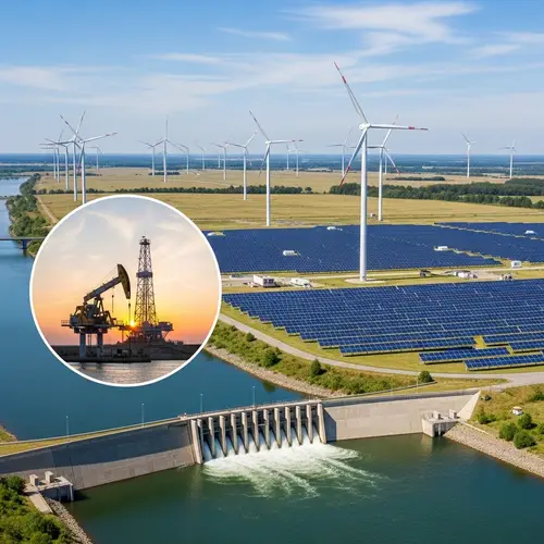 Renewable Energy-Powered Future: Wind Turbines, Solar Panels & Hydroelectric Dams