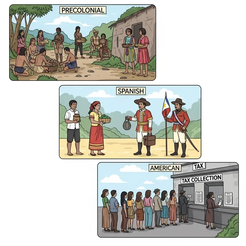 Taxation Systems in Precolonial, Spanish, and American Eras in the Philippines