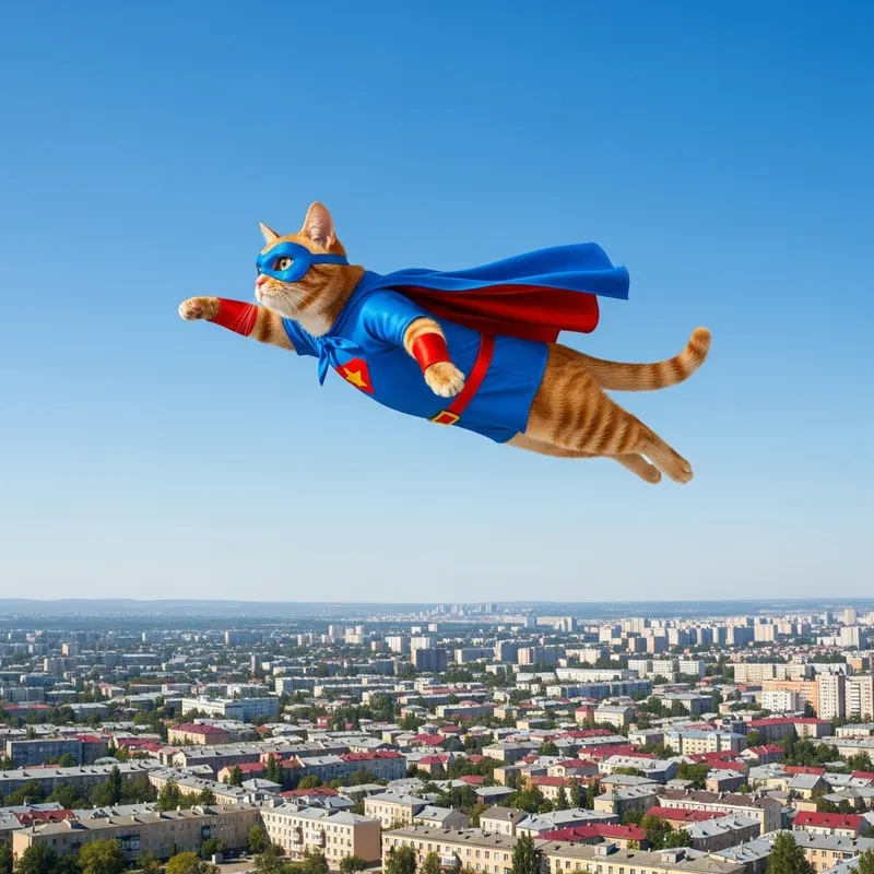 Superhero Cat: Defender of the Town