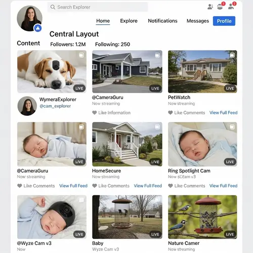 Social Media Platform for WiFi Cameras | Connect, Share & Explore