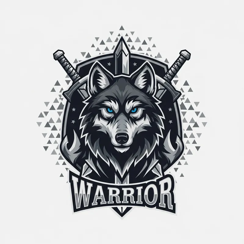 Wolf Warrior Emblem: Strength and Power Symbolized Wolf Warrior Emblem: Strength and Power Symbolized
