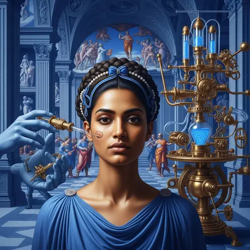 Renaissance-Inspired Cosmetology Parlor with South Asian Aesthetics