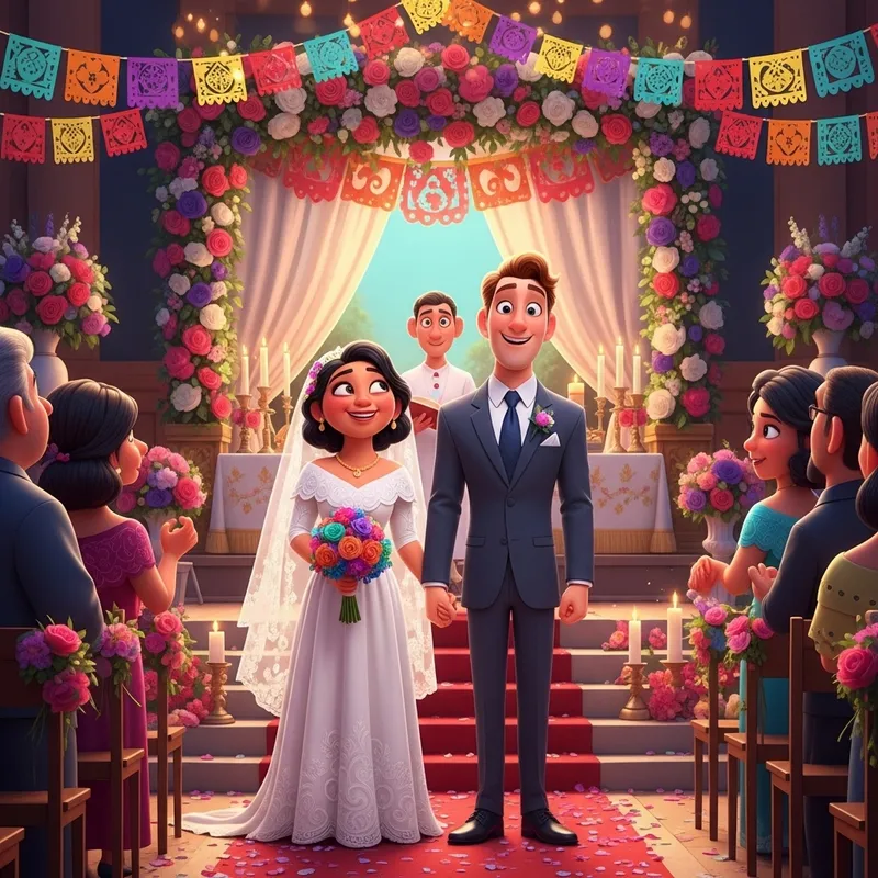 Disney Pixar Style Wedding of Helen and Jonathan
