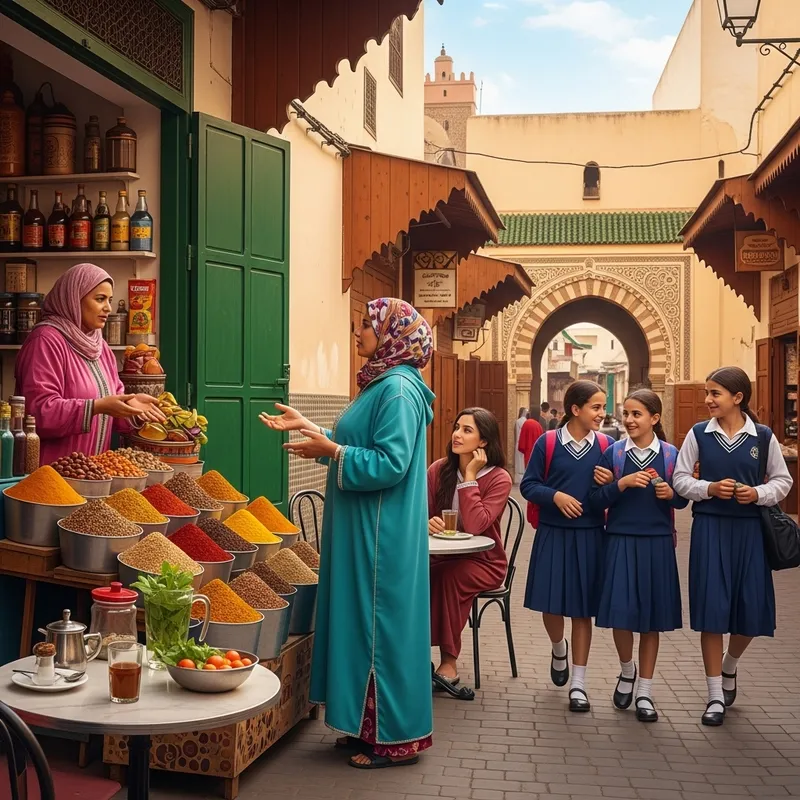 Diversity of Moroccan Women in Fes Streets