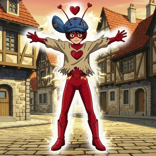 Transforming Boy into Crimson Hero | Animated Scene