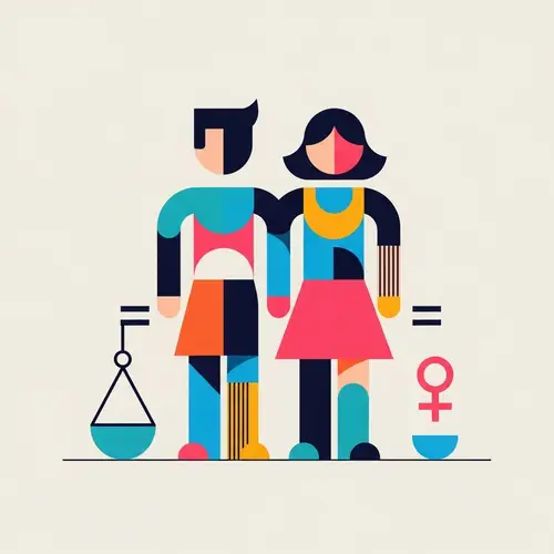 Modern Gender Equality Illustration