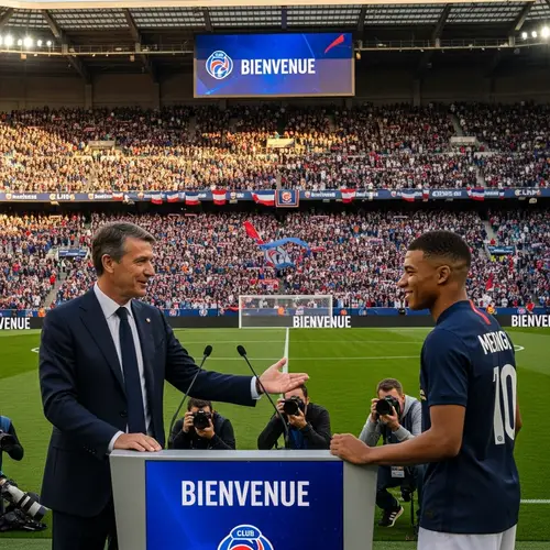 Spanish Football Executive Presents Young French Talent at Iconic Stadium