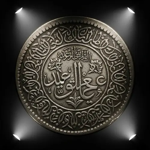 Rare & Ancient Islamic Coin Macro Shot | Intricate Artistry