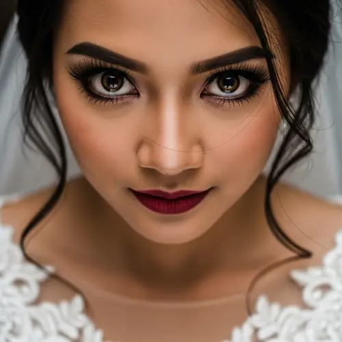 Filipina Bride in a White Wedding Dress | Intense & Wild Eyes