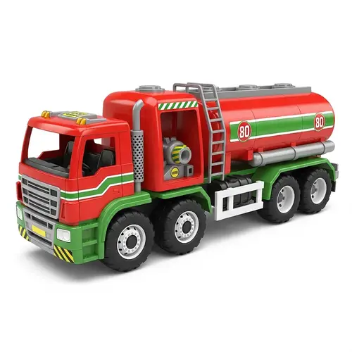 Colorful Hess Toy Truck - Detailed Illustration