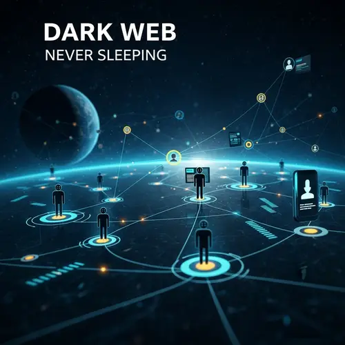 Dark Web Concept: The Intricate Network of Anonymous Figures