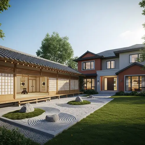 Tranquil Dojo and Contemporary House: Harmony of Traditional and Modern Architecture