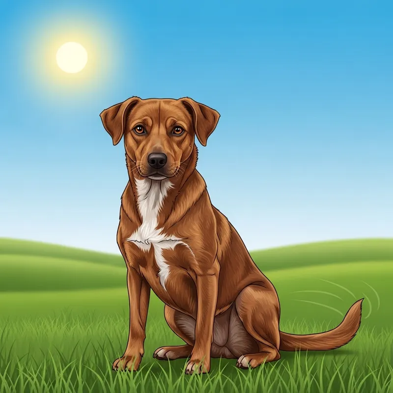 Adorable Dog with Medium-Sized Build and Brown Fur