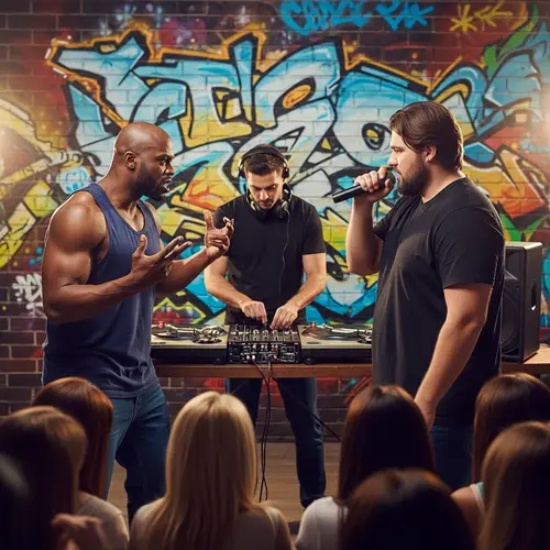 Muscular African-American Man vs. Large Caucasian Man: Epic Rap Battle