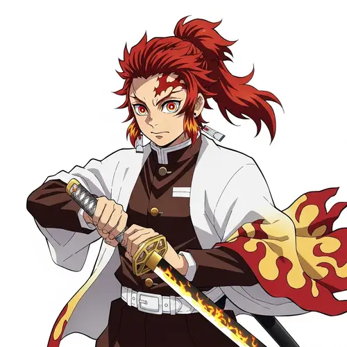 Passionate Warrior with Fiery Red Hair | Unyielding Gold Blade