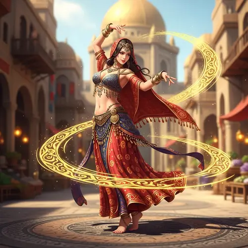 Nina Williams Tekken Arabian Belly Dancer Artwork