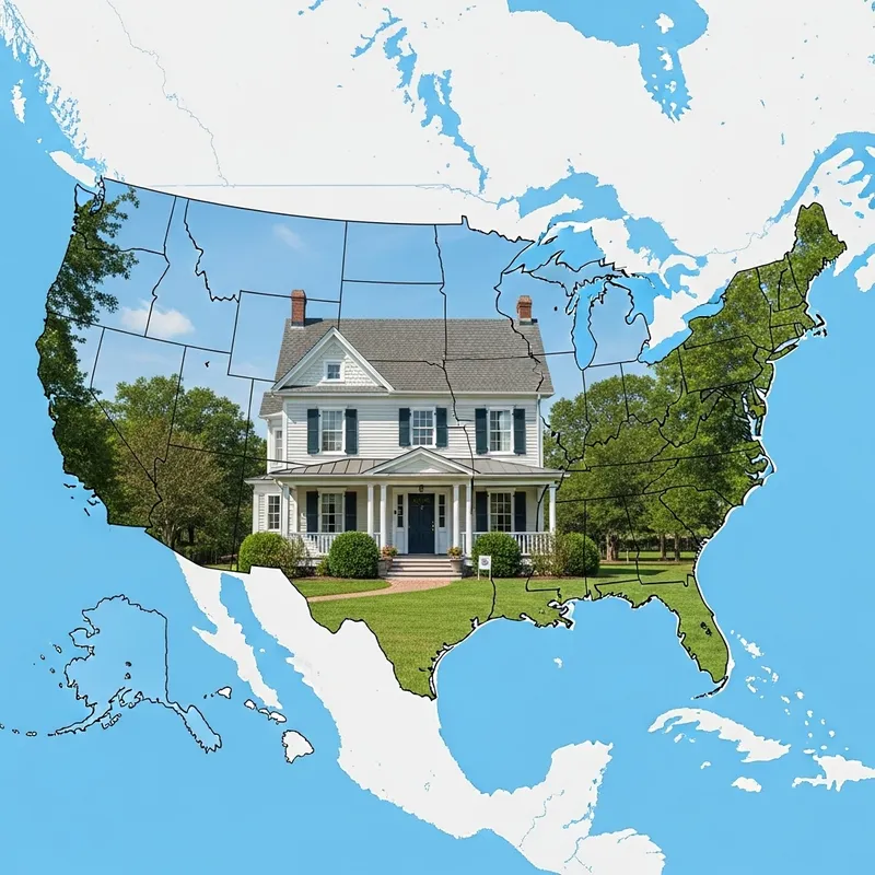 House Icon on US Map | Explore American Architecture