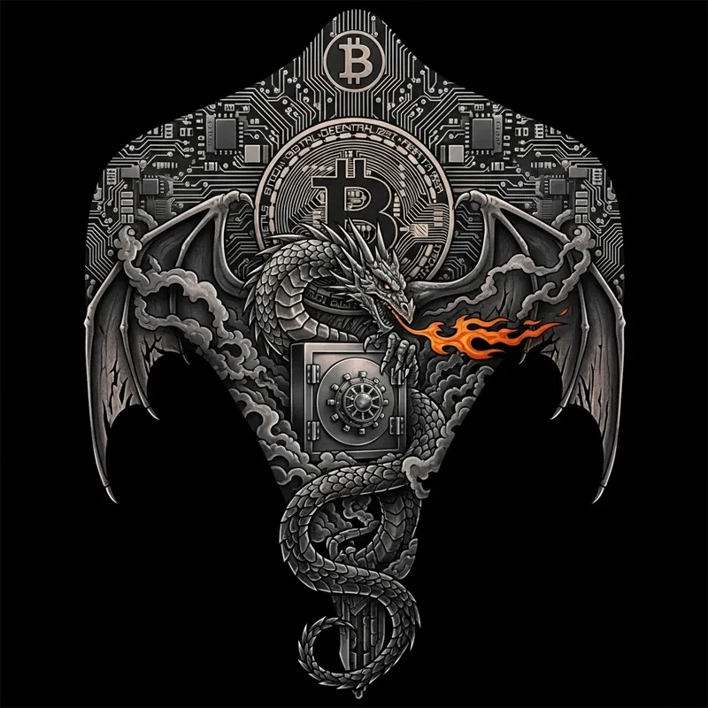 Deltoid Tattoo Design - Crypto Dragon Fantasy