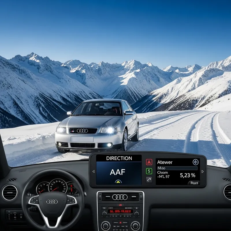 Audi S3 8L Running on Snow Mountains | Direction Panel AAF