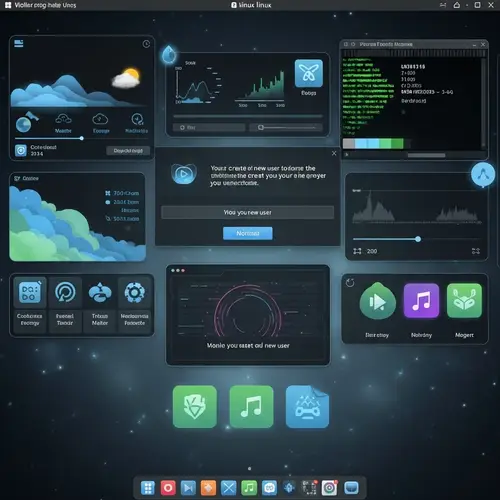 Custom Linux Operating System Interface Design | New User Creation
