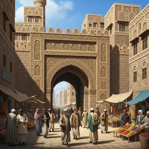 Bab al-Yemen, Iconic Gateway in Sana'a, Yemen | Historical Heritage