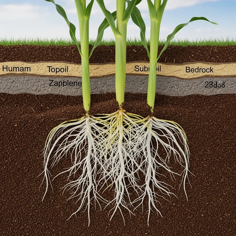 Robust Corn Root System Close-Up