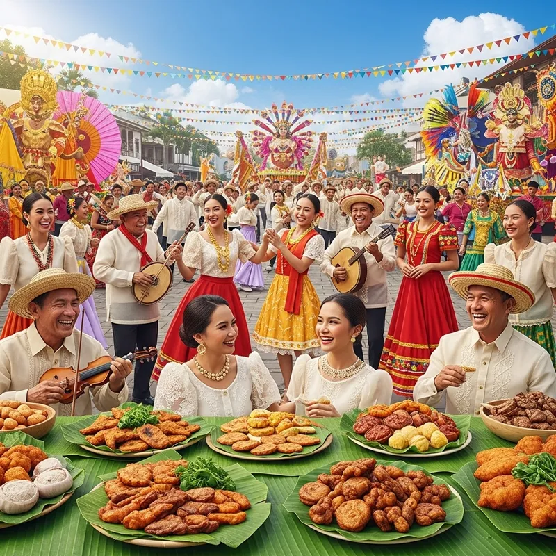 Colorful Filipino Festival: Vibrant Celebration & Joyful Parade