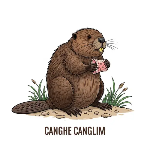 Beaver Cannibalism Illustration