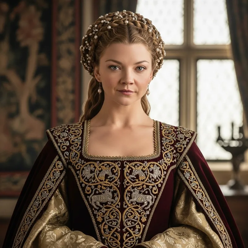 Medieval Actress Costume | Charlotte Riley in Elegant Dress