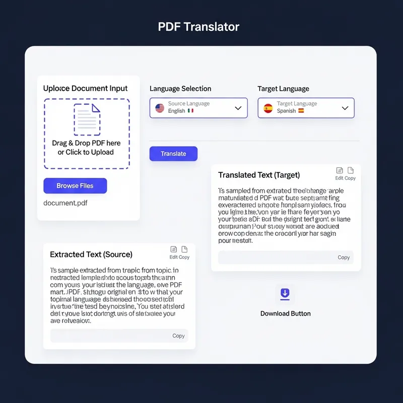 PDF Text Translator Dashboard Generator