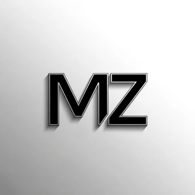 Sleek MZ Logo Design - Modern Emblem