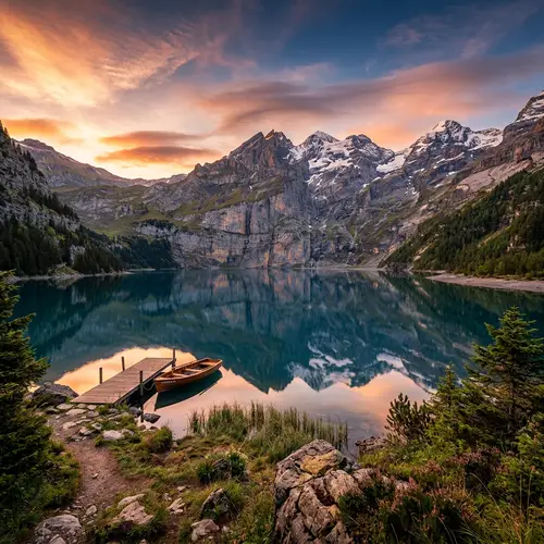 Stunning Mountain Sunrise Landscape Photography