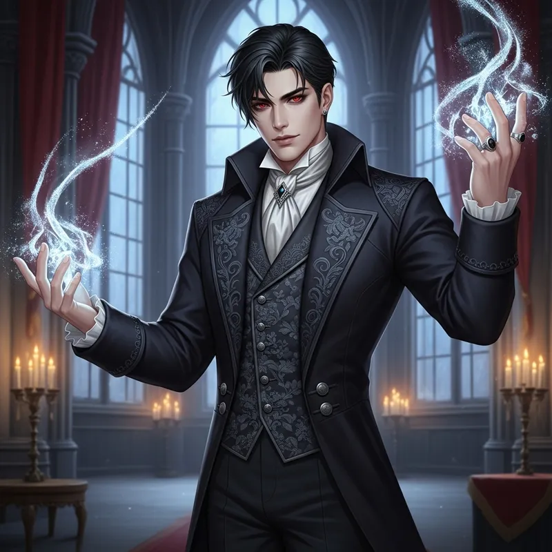 Exo Suho Vampire: Charismatic Supernatural Creature with Red Eyes & Ice Powers