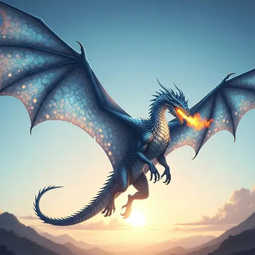 Hava Dragon: Majestic Creature Soaring in the Sky