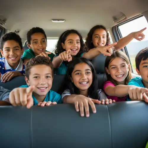Diverse Kids Thrilling Road Trip | Exciting Exploration Adventure
