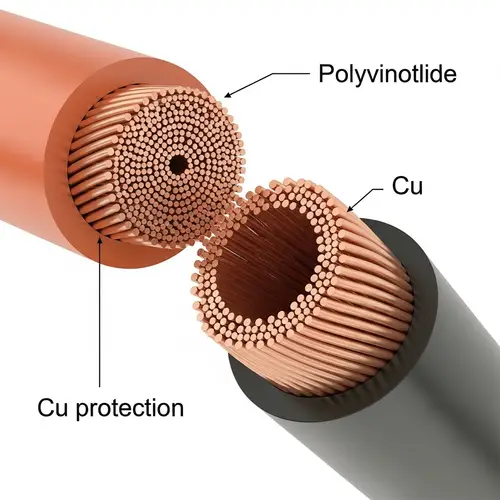Detailed Image of Copper Insulated Power Cable